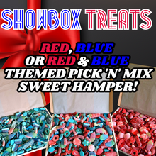 Load image into Gallery viewer, Luxury-Red-or-Blue-Pick-n-Mix-Letterbox-Sweet-Treat-Hamper

