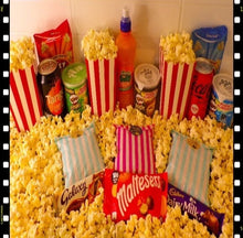 Load image into Gallery viewer, 3 person/family deluxe movie night in treat/snack box
