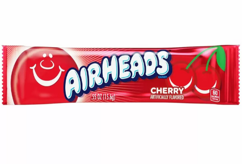 113 airheads chewy candy bar - cherry