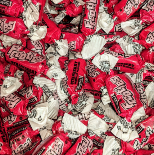 125 tootsie frooties - strawberry - 100g