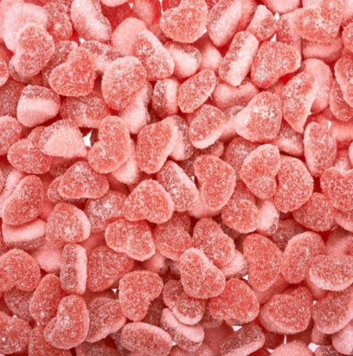025 mini fizzy strawberry hearts